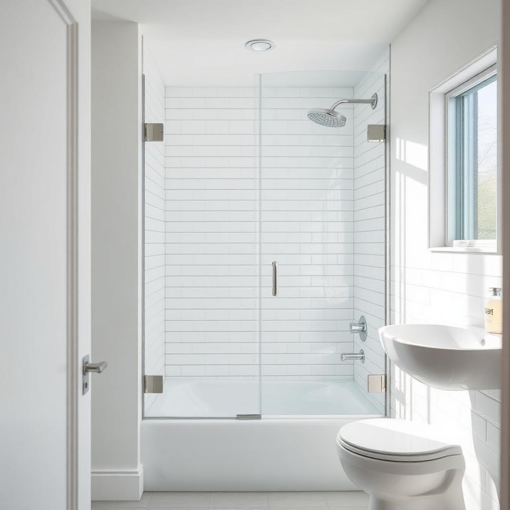 Bathroom with proper ventilation to prevent mold in Cleveland summer
